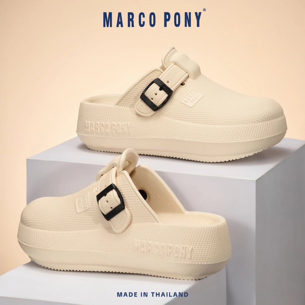 Marco Pony รองเท้าแตะ รองเท้าพื้นนิ่ม แฟชั่นผู้ชาย และผู้หญิง EVA กันน้ำ กันลื่น ใส่สบายเท้า Size 36-41 รุ่น MH9029