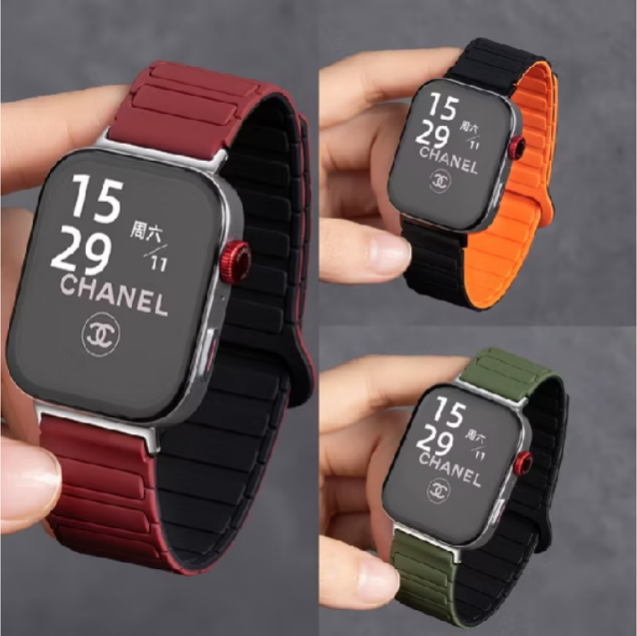 สําหรับ Redmi Watch 3/4/5/6 & Mi Band 8/9 Pro Magnetic Loop สายซิลิโคนกันน้ํากีฬาใช้งานง่าย